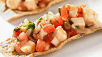 Tostaditas de ceviche Tostaditas de ceviche