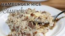 Hamburger Rice Casserole Hamburger Rice Casserole