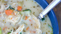 Creamy Chicken Spinach Soup (Instant Pot + keto + low carb) Creamy Chicken Spinach Soup (Instant Pot + keto + low carb)