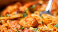 One Pot Creamy Cajun Shrimp Pasta with Sausage One Pot Creamy Cajun Shrimp Pasta with Sausage