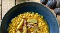 Yellow split pea stew with dried Persian lime (vegetarian Khoresh Gheymeh) Yellow split pea stew with dried Persian lime (vegetarian Khoresh Gheymeh)