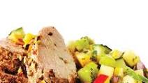 Pistachio-Crusted Pork with Steamed Baby Potatoes Pistachio-Crusted Pork with Steamed Baby Potatoes
