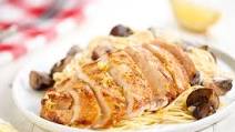 Pan-Seared Chicken Scaloppine with shallot-mushroom cream Pan-Seared Chicken Scaloppine with shallot-mushroom cream