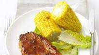 BBQ pork steaks with smoky corn BBQ pork steaks with smoky corn