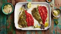 Mexican fish with refried beans Mexican fish with refried beans