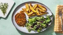 Maple and Mustard-Glazed Pork Chops with Roasted Potatoes and a Cranberry and Sunflower Seed Salad Maple and Mustard-Glazed Pork Chops with Roasted Potatoes and a Cranberry and Sunflower Seed Salad