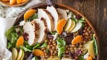Turkey Farro Salad With Candied Chickpeas And Clementine Vinaigrette Turkey Farro Salad With Candied Chickpeas And Clementine Vinaigrette
