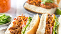 BBQ Pork Banh Mi Sandwich BBQ Pork Banh Mi Sandwich