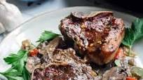 Spiced Braised Lamb Chops with Baby Bella Mushrooms Spiced Braised Lamb Chops with Baby Bella Mushrooms