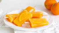 Orange popsicles Orange popsicles