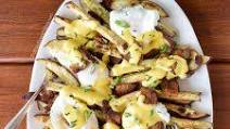 Pork Belly Benedict Smothered Fries Pork Belly Benedict Smothered Fries