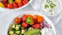Fresh Vegetarian Mediterranean Quinoa Bowl Fresh Vegetarian Mediterranean Quinoa Bowl