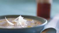Cauliflower Soup with Pecorino Romano and Truffle Oil Cauliflower Soup with Pecorino Romano and Truffle Oil