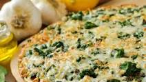 Spinach and Roasted Garlic White Pizza Spinach and Roasted Garlic White Pizza