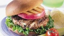 Blue Cheese Burgers with Red Onions Blue Cheese Burgers with Red Onions