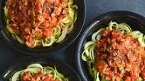 Meal Prep Bolognese with Zucchini & Artichokes {GF, Low Cal, Paleo} Meal Prep Bolognese with Zucchini & Artichokes {GF, Low Cal, Paleo}