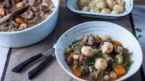 Beef stew and dumplings Beef stew and dumplings