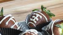 Keto Chocolate Covered Strawberry Footballs Keto Chocolate Covered Strawberry Footballs