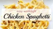 Easy Weeknight Chicken Spaghetti Easy Weeknight Chicken Spaghetti