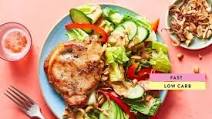 Pan-Seared Thai Pork Chops with Peanut Sauce & Crunchy Salad Pan-Seared Thai Pork Chops with Peanut Sauce & Crunchy Salad