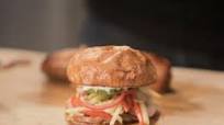 Smoked Pork Tenderloin Sandwich with Apple Slaw and Apricot Habanero Aioli Smoked Pork Tenderloin Sandwich with Apple Slaw and Apricot Habanero Aioli