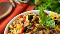 Israeli Couscous Salad with Mediterranean Roasted Vegetables Israeli Couscous Salad with Mediterranean Roasted Vegetables