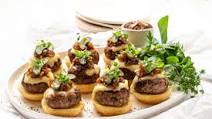 Pork Mince Cheese Burger Sliders with Caramelised Onion Relish Pork Mince Cheese Burger Sliders with Caramelised Onion Relish