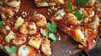 Chilli prawn & pineapple pizzas Chilli prawn & pineapple pizzas