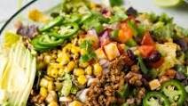 Chopped Tex-Mex Ground Beef Taco Salad Chopped Tex-Mex Ground Beef Taco Salad