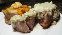 Grilled Wild Pork Chops With Apple and Gorgonzola Cheese Sauce Grilled Wild Pork Chops With Apple and Gorgonzola Cheese Sauce
