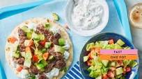Crispy Beef Gyro with Mediterranean Salad & Tzatziki Crispy Beef Gyro with Mediterranean Salad & Tzatziki