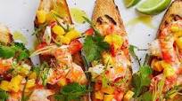 Lemony Prawn Bruschetta Lemony Prawn Bruschetta