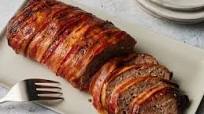 Bacon-Wrapped Meatloaf with Brown Sugar-Ketchup Glaze Bacon-Wrapped Meatloaf with Brown Sugar-Ketchup Glaze