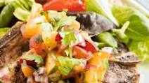 Grilled Pork Chops with Peach Salsa Grilled Pork Chops with Peach Salsa