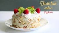 Fresh fruit cake recipe, Eggless fruit cake Fresh fruit cake recipe, Eggless fruit cake