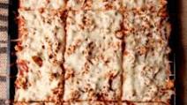 Rectangle Cafeteria Pizza | School Lunch Copycat Rectangle Cafeteria Pizza | School Lunch Copycat
