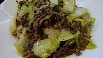 Ground Beef And Chinese Cabbage - Stir Fried Ground Beef And Chinese Cabbage - Stir Fried