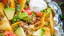 Foil Pack Baked Nachos Foil Pack Baked Nachos