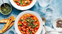 Minestrone Soup Drizzled with Barilla® Rustic Basil Pesto | Barilla Minestrone Soup Drizzled with Barilla® Rustic Basil Pesto | Barilla