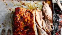 Slow grilled pork belly with soy & ginger Slow grilled pork belly with soy & ginger