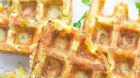 Zucchini Cheddar Waffles Zucchini Cheddar Waffles