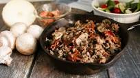 Unstuffed Bacon-Beef Mushrooms - Lunch Version Unstuffed Bacon-Beef Mushrooms - Lunch Version