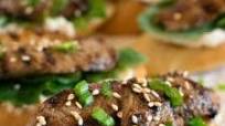 Black Garlic Bulgogi Beef Crostini Black Garlic Bulgogi Beef Crostini