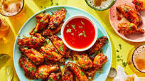 Air Fryer Lemon Pepper Chicken Wings with Hot Honey Glaze Air Fryer Lemon Pepper Chicken Wings with Hot Honey Glaze