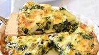 Baked frittata with spinach and potatoes Baked frittata with spinach and potatoes