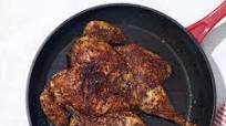 Cast-Iron Spatchcocked Chicken with Pastrami Spices Cast-Iron Spatchcocked Chicken with Pastrami Spices