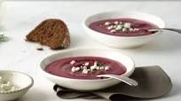 Vegetarian Beet Soup with Goat Cheese and Dill Vegetarian Beet Soup with Goat Cheese and Dill