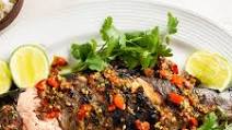 Thai Grilled Whole Fish With Coriander-Chili Sauce Thai Grilled Whole Fish With Coriander-Chili Sauce