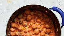 Little Meatballs in Vodka Cream Sauce with Penne & Favas or Peas Little Meatballs in Vodka Cream Sauce with Penne & Favas or Peas
