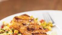 Chili-Lime Halibut with Grilled Corn Salsa Chili-Lime Halibut with Grilled Corn Salsa